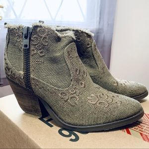 Naughty Monkey Tan Cowgirl Ankle Booties 7